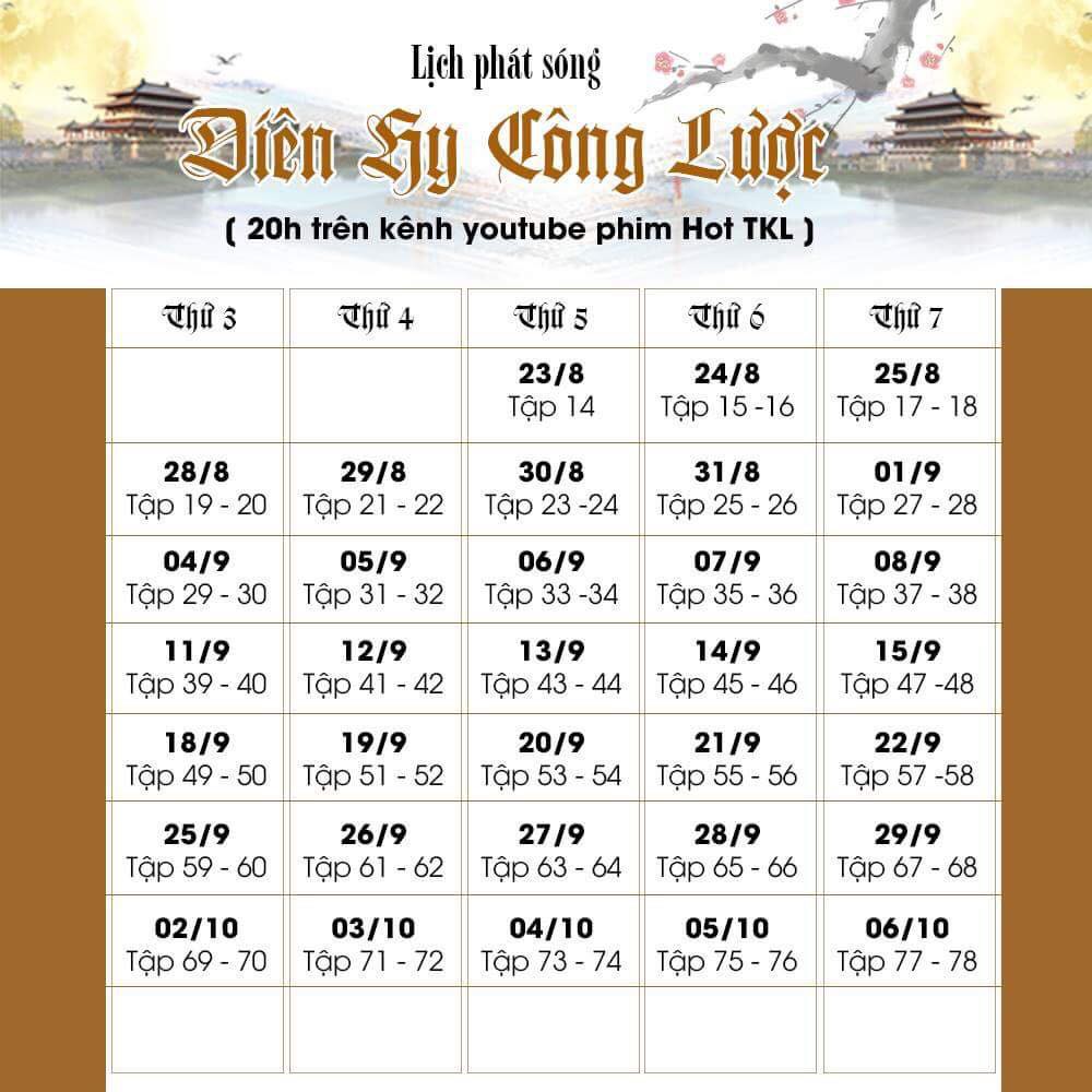 Phim Diên Hi Công Lược đã lên sóng lại trên Youtube Phim Diên Hi Công Lược đã lên sóng lại trên Youtube