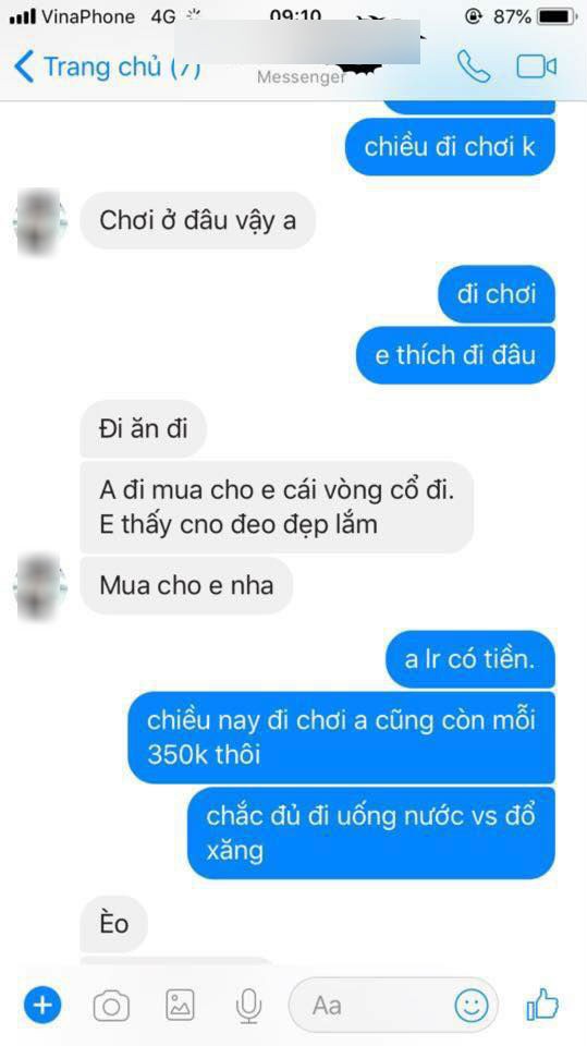 Cô gái bị ném đá vì chê bạn trai nghèo: Trong túi có 350 nghìn mà cũng rủ đi chơi, anh không thấy ngại à?
