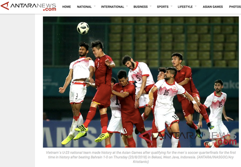 Indonesia là đất lành của bóng đá Việt Nam tại ASIAD