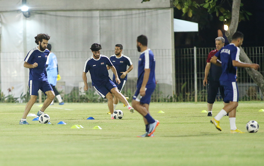 Syria tập kín trước khi quyết đấu Việt Nam