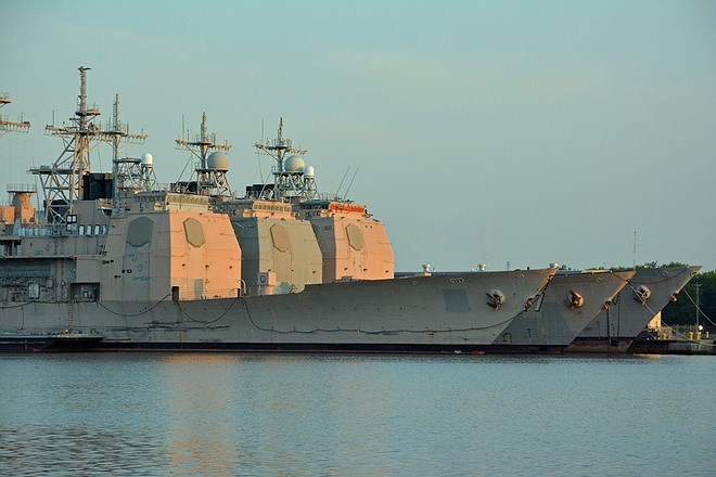 [ẢNH] Dấu hiệu Hải quân Mỹ sắp gọi tái ngũ 5 tuần dương hạm Ticonderoga đã nghỉ hưu?