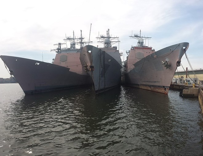 [ẢNH] Dấu hiệu Hải quân Mỹ sắp gọi tái ngũ 5 tuần dương hạm Ticonderoga đã nghỉ hưu?