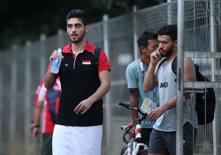 Syria tập đá 11m trước trận tứ kết với Việt Nam