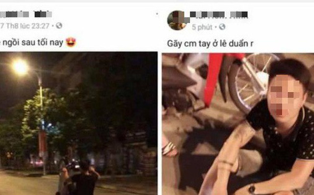 Clip: Thanh niên chở bạn gái bốc đầu xe máy mừng đội nhà thắng tứ kết ASIAD rồi ngã sấp mặt giữa đường Clip: Thanh niên chở bạn gái bốc đầu xe máy mừng đội nhà thắng tứ kết ASIAD rồi ngã sấp mặt giữa đường