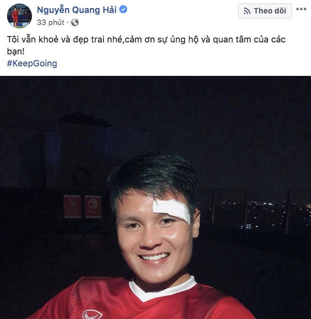 Bạn gái Quang Hải: Nhìn anh ngã bị chảy máu, em chỉ thấy xót