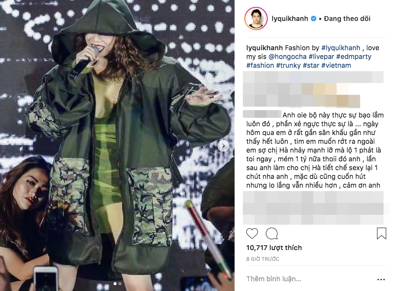 Lý Quí Khánh lên đồ cho Hồ Ngọc Hà sexy quá làm fan lo: Em sợ chị Hà nhảy mạnh lỡ mà lộ 1 phát là toi ngay!