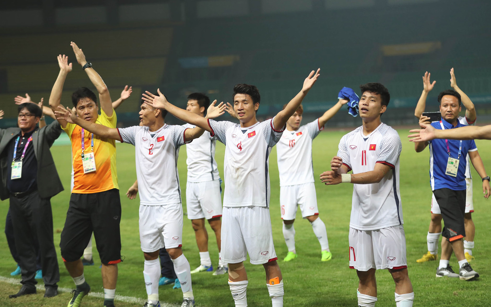 Nụ cười chiến thắng của Việt Nam tại tứ kết ASIAD