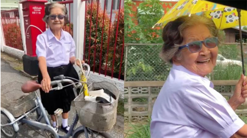 Bà ngoại 84 tuổi mặc đồng phục siêu cute tới trường dự kỳ thi lớp 6