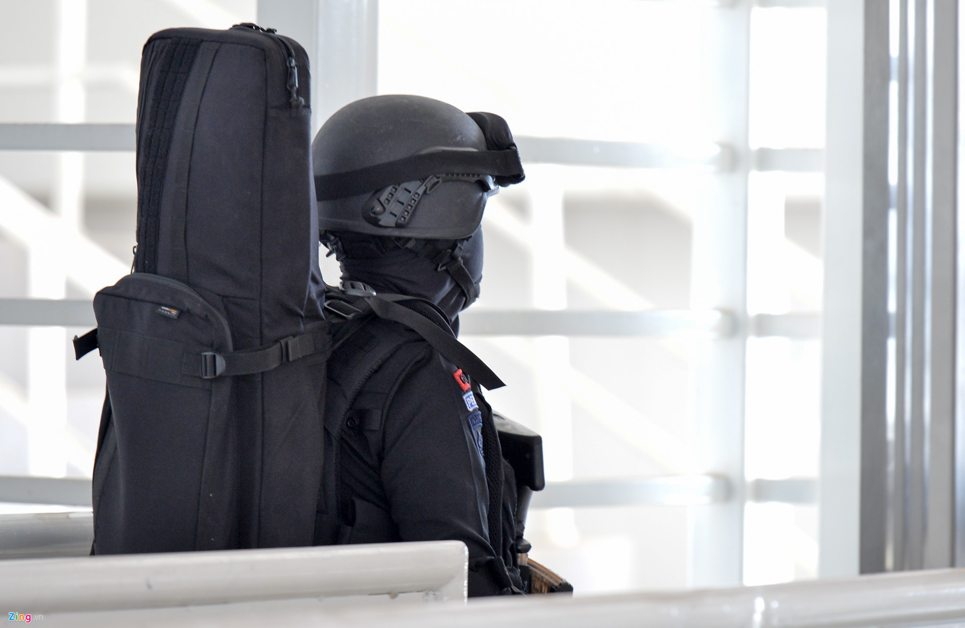 Cảnh sát bảo vệ trận bán kết giữa Olympic Việt Nam và Hàn Quốc