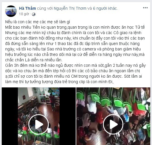 Clip: Giáo viên mầm non để cả chục bé lao vào đánh 1 học sinh?