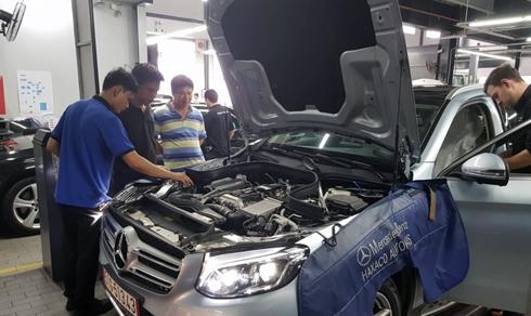 Đại lý Mercedes hết ống thở để thay cho GLC