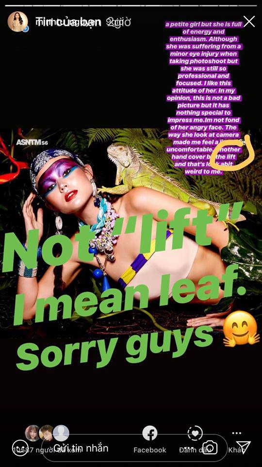 Asias Next Top Model: Minh Tú thẳng thắn xin lỗi khán giả vì nhầm chiếc lá thành thang máy