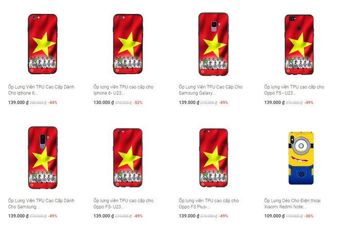 Ốp lưng in hình Olympic VN đắt hàng mùa Asiad