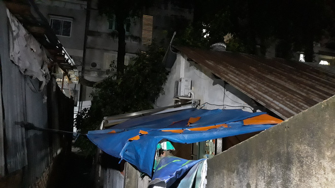 Sau cơn mưa lớn, nhánh cây cổ thụ hơn 50 tuổi tét nhánh đè vào nhà dân ở TP.HCM