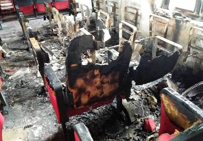 Trụ sở xã bốc cháy sau tiếng nổ, thiệt hại gần 600 triệu đồng