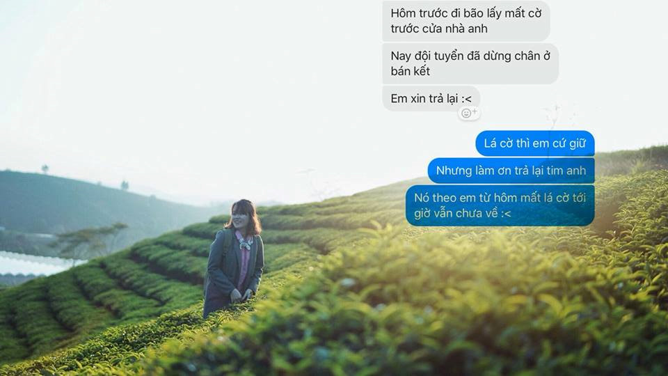 Fan nữ tung bộ ảnh thả thính sau trận bán kết của Olympic Việt Nam