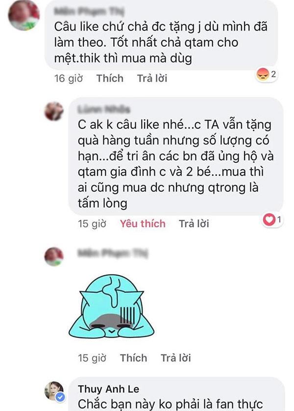 Vợ Đăng Khôi bất ngờ bị chỉ trích hứa tặng quần áo cũ của con nhưng…không tặng