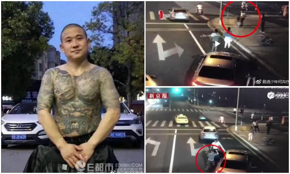 Hùng hổ chém người nhưng lỡ tay làm rơi dao, tài xế BMW bị người đi xe đạp điện giết chết bằng chính dao của mình