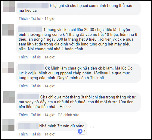 Tổng thu nhập 25 triệu/tháng, vợ chồng son chưa con cái chi tiêu hết 18 triệu, dân tình người kêu hoang người đồng cảm
