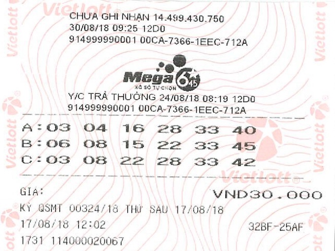 Trúng jackpot hơn 16 tỉ nhờ ngày sinh của người thân
