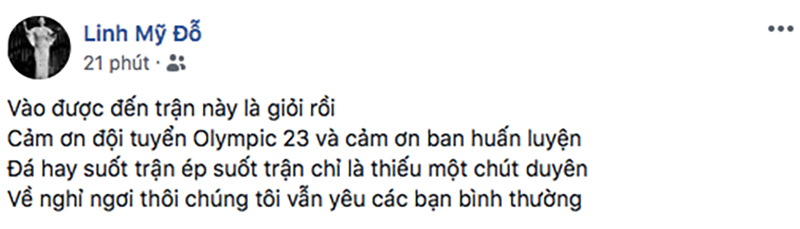 U23 Việt Nam thua cuộc và phản ứng của loạt sao Việt