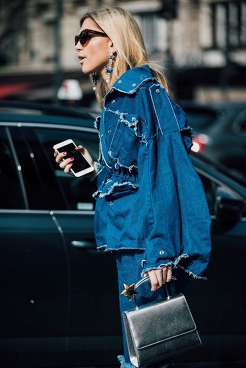 Học mỹ nhân thế giới mặc denim cả bộ đẹp nghẹn lời