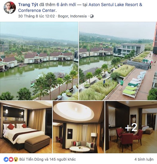 Bạn gái tin đồn sang Indonesia cổ vũ trung vệ Bùi Tiến Dũng