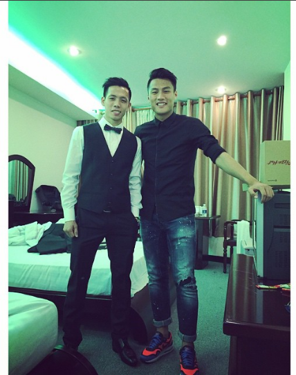 Tiền đạo Văn Quyết - người ghi bàn thắng tung lưới Olympic UAE già thứ nhì đội tuyển, là anh rể tương lai của Duy Mạnh