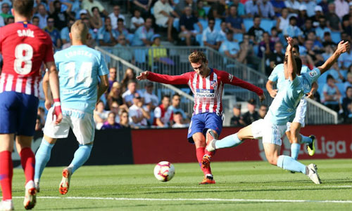 Atletico Madrid thua trận đầu ở La Liga