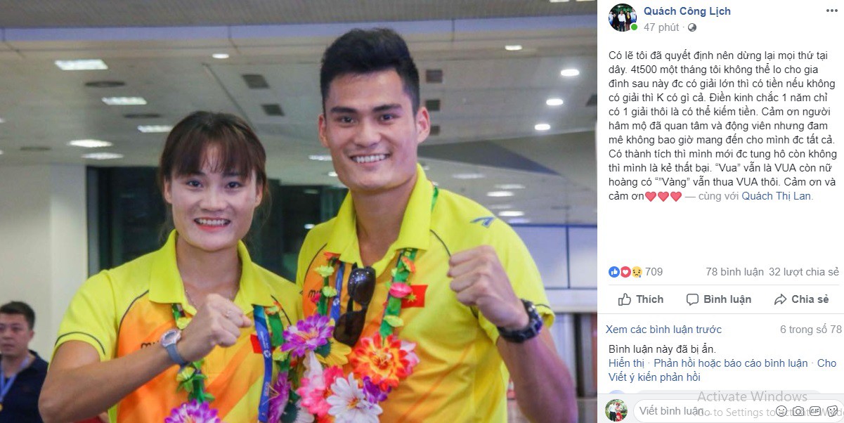 Hot boy điền kinh Quách Công Lịch giải nghệ sớm và lý do anh đưa ra khiến fan xót xa