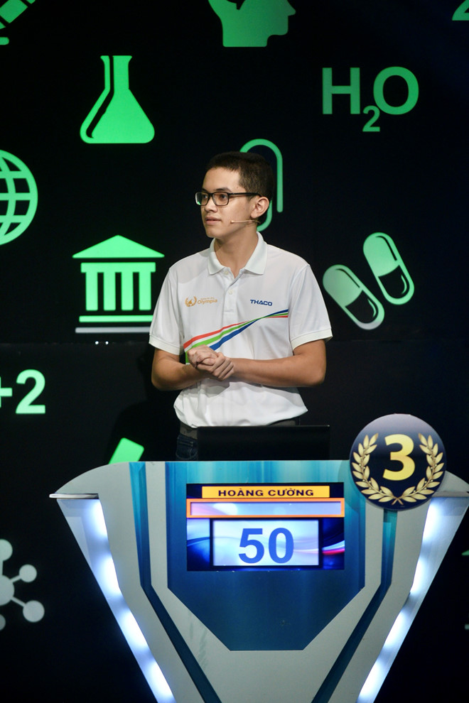 Hoàng Cường trở thành tân quán quân Đường lên đỉnh Olympia năm 18