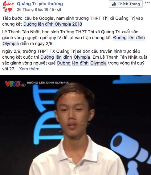 Hoàng Cường trở thành tân quán quân Đường lên đỉnh Olympia năm 18