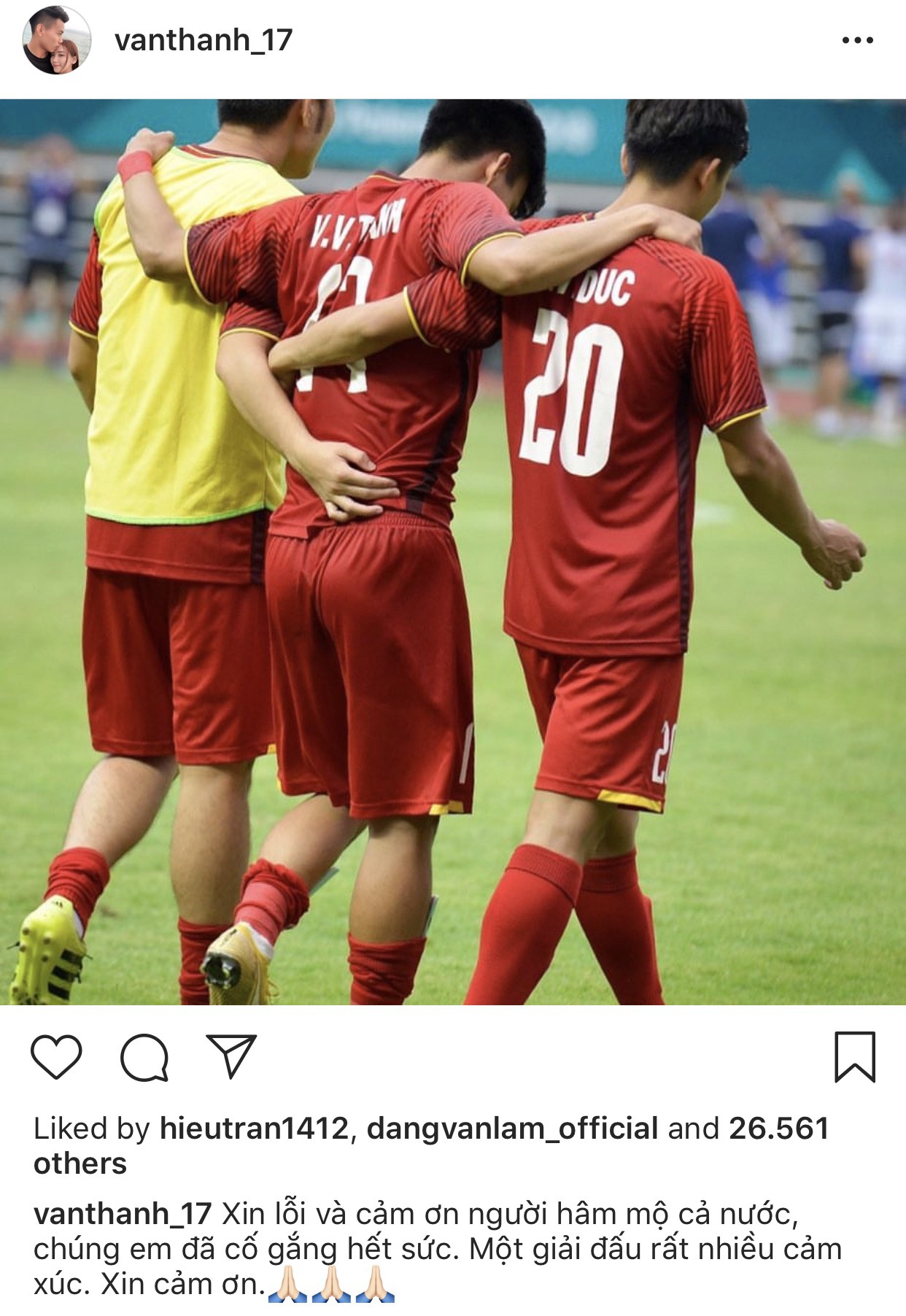 Cầu thủ Olympic Việt đồng loạt xin lỗi sau giải đấu cuối cùng ở cấp độ U23, fan xúc động hỏi: Có gì mà phải xin lỗi?