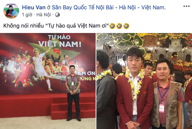Cổ động viên reo hò khi tuyển thủ Olympic Việt Nam xuống sân Mỹ Đình