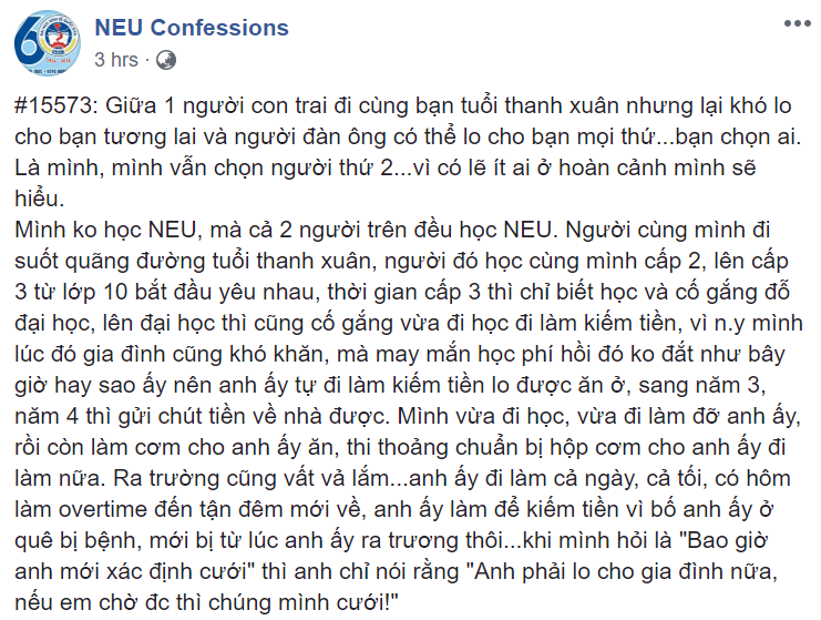 Bỏ người yêu 10 năm vì không thấy tương lai để lấy một người có thể cho mình mọi thứ: Cô gái thực dụng hay thực tế?