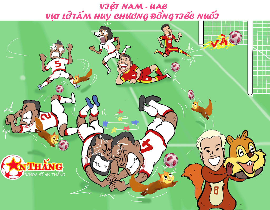 Hí họa hành trình lịch sử của Olympic Việt Nam tại ASIAD
