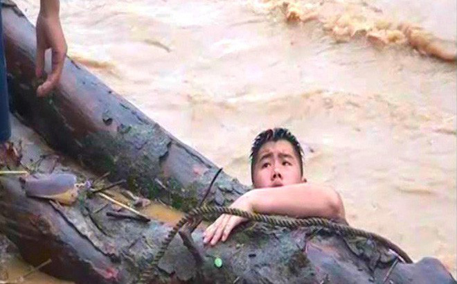 Người dân Nghệ An vớt được cây gỗ samu dầu có giá hàng trăm triệu đồng gây xôn xao