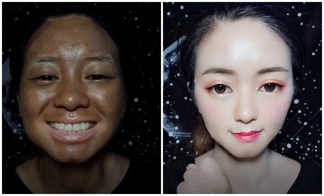 Chứng kiến cô gái đổi trắng thay đen gương mặt một cách ngoạn mục, cánh đàn ông kêu trời vì chẳng còn biết tin ai
