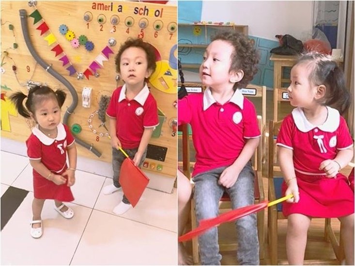 Sao Việt khoe ảnh đưa con yêu đi khai giảng năm học mới