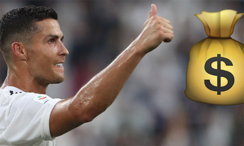 Ronaldo lĩnh lương cao gấp ba lần Higuain, gấp bốn lần Dybala