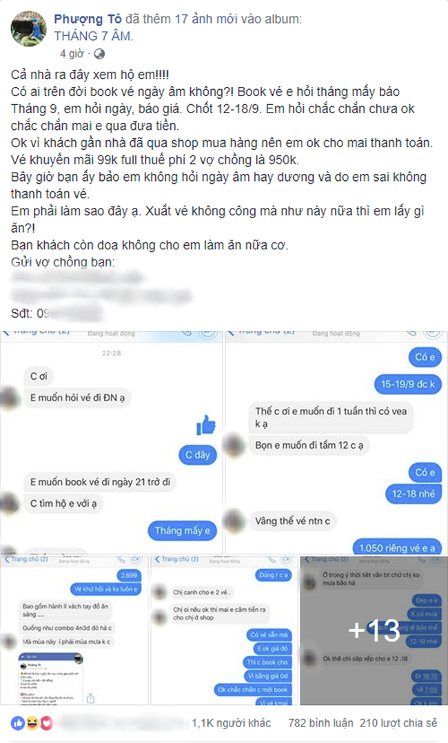 Nhận đặt mua vé máy bay cho khách đi trăng mật, ứng tiền trước xong xuôi, cô gái mới tá hỏa vì khách đòi bay theo lịch âm