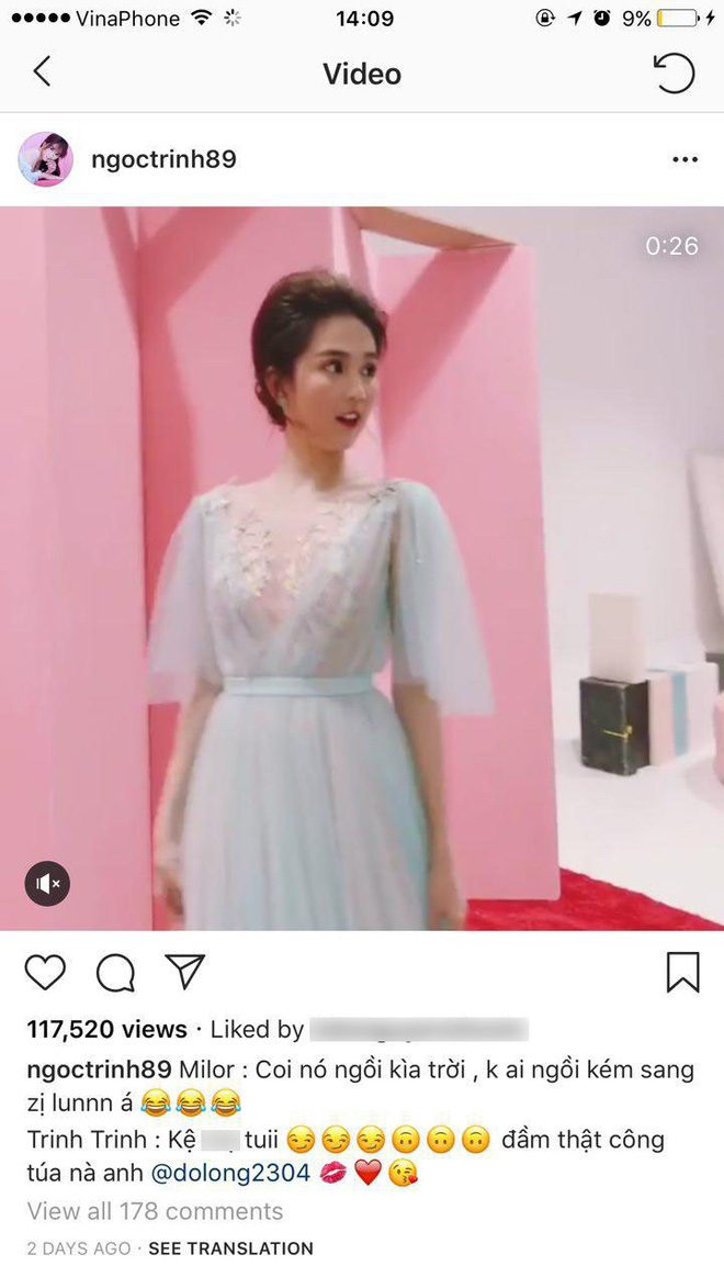 Dạo gần đây, hình như Ngọc Trinh đang quá thoải mái và vô tư khi thường xuyên nói tục trên mạng xã hội