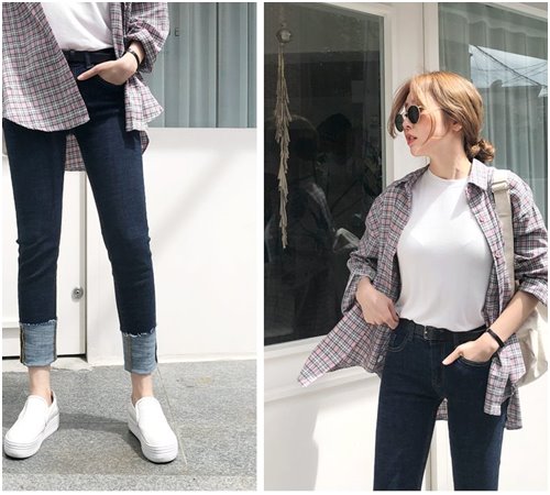 Váy áo kẻ giúp nàng đi chơi hay công sở đều xinh