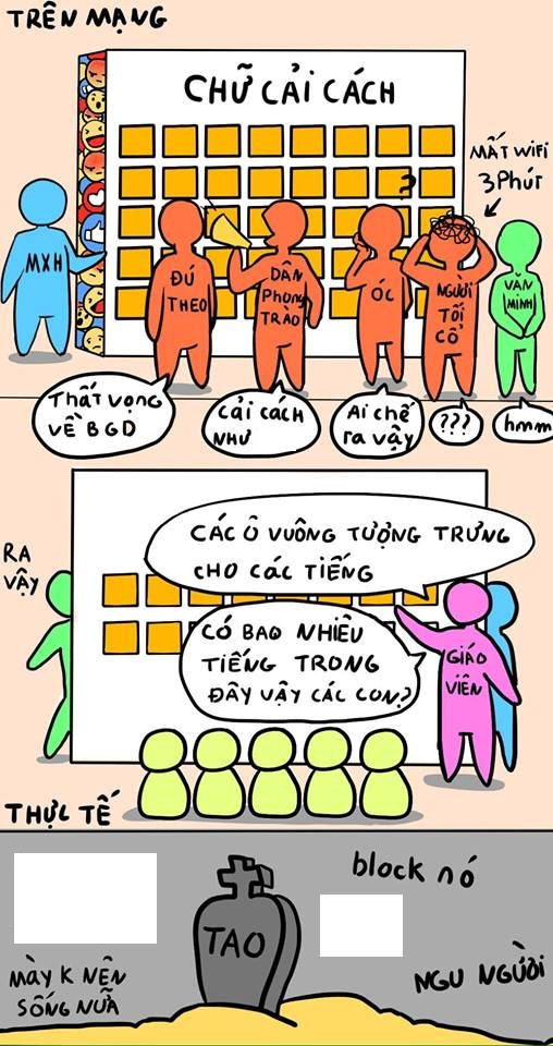 Trào lưu chế tròn, vuông, tam giác đang chiếm sóng mạng xã hội Việt