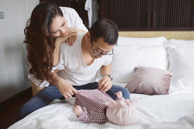 Chồng ca sĩ Bảo Trâm: Niềm vui lớn nhất của tôi là được ngắm vợ chơi với con!