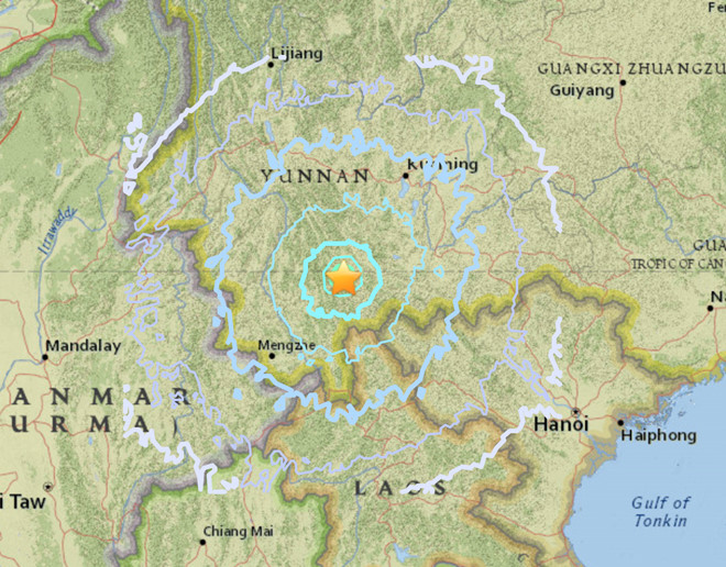 Hà Nội rung lắc vì động đất mạnh ở Trung Quốc