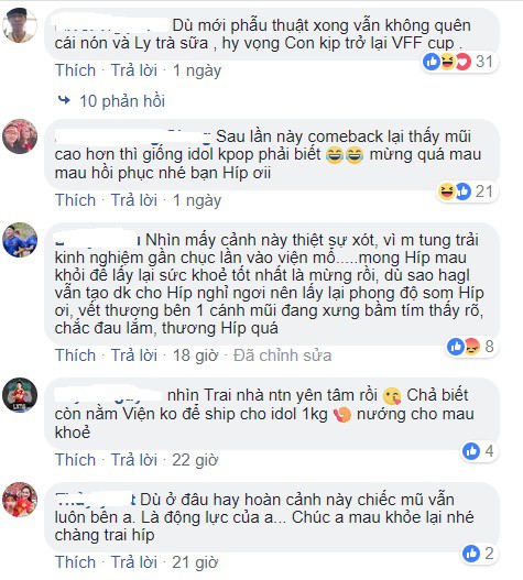 Fan xót xa nhìn hình ảnh Lương Xuân Trường băng mũi sau tiểu phẫu