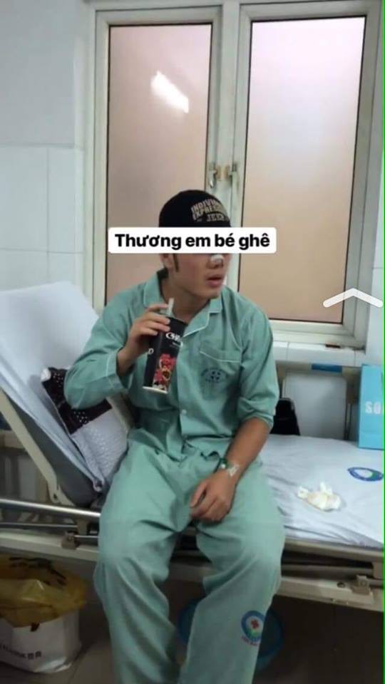 Fan xót xa nhìn hình ảnh Lương Xuân Trường băng mũi sau tiểu phẫu