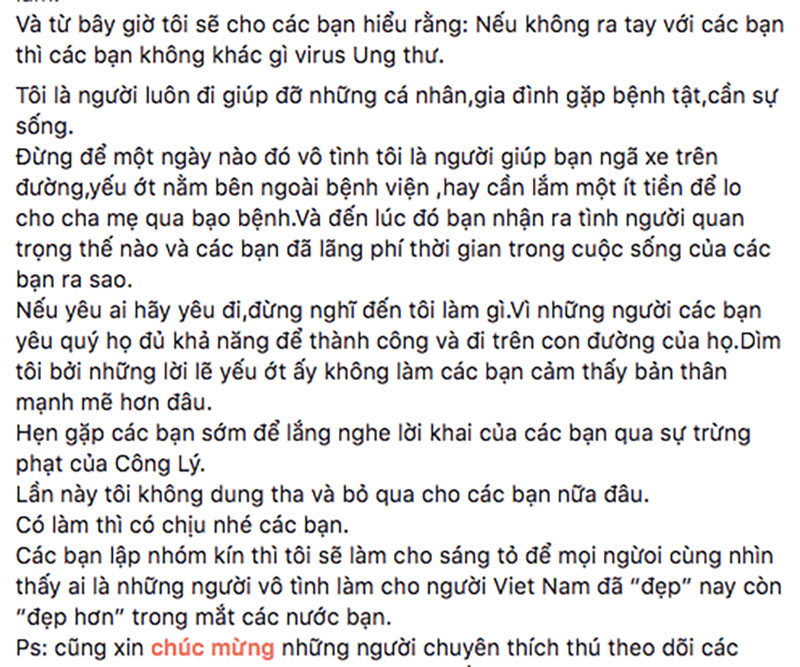 Đọc xong tâm thư Hồ Ngọc Hà gửi đến antifan, cảm thấy cần mở gấp lớp soạn thảo văn bản đúng chính tả cho cô