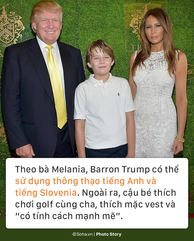 [PHOTO STORY] Con trai út của TT Trump: Thích vest, hay chơi golf, 12 tuổi cao gần 1,9m